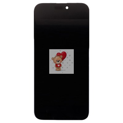 Дисплей для Apple iPhone 15 Pro Max (A3106) в сборе с тачскрином Черный - (Hard OLED) Стандарт (площадка под IC)