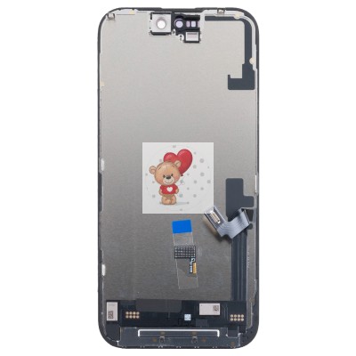 Дисплей для Apple iPhone 16 (A3287) в сборе с тачскрином Черный - DD (Soft OLED, Full HD) (площадка под IC)