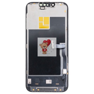 Дисплей для Apple iPhone 13 Pro (A2640) в сборе с тачскрином Черный - DD (Soft OLED, Full HD, 120 Гц) (площадка под IC)