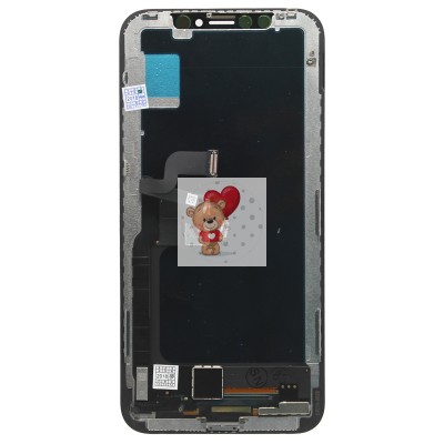 Дисплей для Apple iPhone X с тачскрином (черный) (Soft OLED)