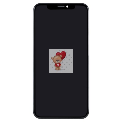 Дисплей для Apple iPhone X с тачскрином (черный) - (In-Cell) - Стандарт
