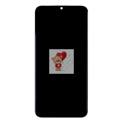 Дисплей для Samsung A037F Galaxy A03s модуль Черный - OR Ref. (SP) (GH81-21232A)