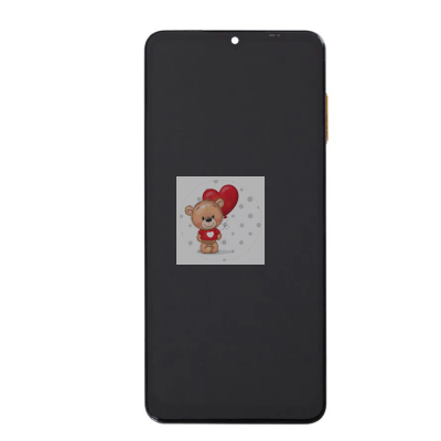 Дисплей для Samsung A125F Galaxy A12 модуль Черный - OR Ref. (SP)