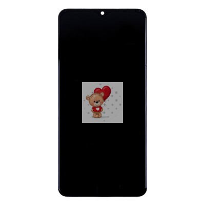 Дисплей для Samsung A127F Galaxy A12 Nacho модуль Черный - OR Ref. (SP)
