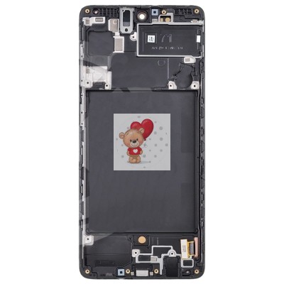 Дисплей для Samsung A715F Galaxy A71 модуль с рамкой Черный - (OLED) (Full Size) Дисплей для Samsung A715F Galaxy A71 модуль с рамкой Черный - (OLED) (Full Size)