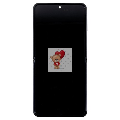 Дисплей для Samsung F711B Galaxy Z Flip3 модуль Черный - OR (SP)
