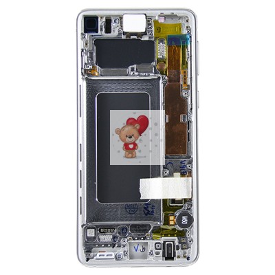 Дисплей для Samsung G973F Galaxy S10 модуль Белый - OR (SP)