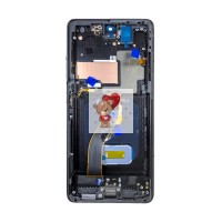 Дисплей для Samsung G998B Galaxy S21 Ultra модуль с рамкой Черный - (Soft OLED, 120 Гц) (Full Size)