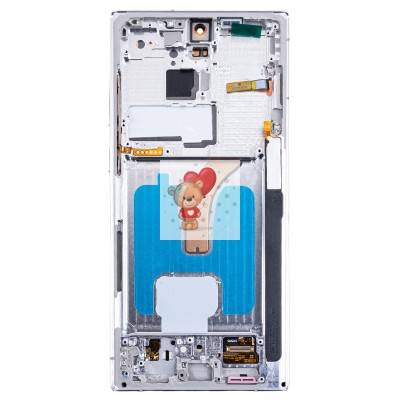 Дисплей для Samsung S9080 Galaxy S22 Ultra модуль с рамкой Белый - (OLED) Дисплей для Samsung S9080 Galaxy S22 Ultra модуль с рамкой Белый - (OLED)