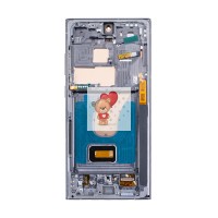 Дисплей для Samsung S918B Galaxy S23 Ultra модуль с рамкой Зеленый - (OLED)