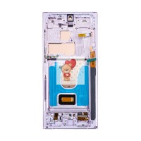 Дисплей для Samsung S918B Galaxy S23 Ultra модуль с рамкой Лавандовый - (OLED)