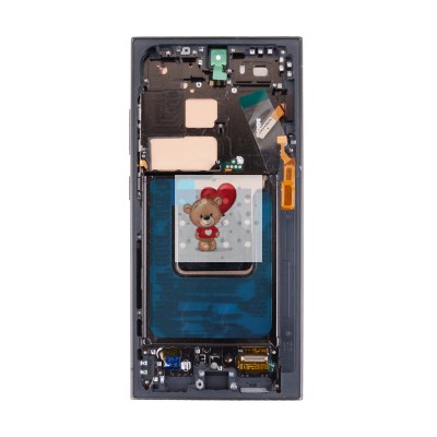 Дисплей для Samsung S928B Galaxy S24 Ultra модуль с рамкой Черный - (Soft OLED, 120 Гц) (Full Size)