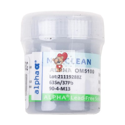 Паста паяльная Alpha OM-5100 (52 г, среднетемпературная 183°C)