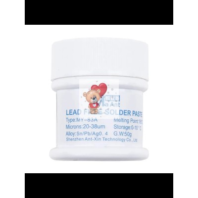 Паста паяльная MaAnt MY-83A (50 г, среднетемпературная 183°C) Паста паяльная MaAnt MY-83A (50 г, среднетемпературная 183°C)