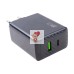 Сетевое зарядное устройство USB/Type-C GaN (65W, QC3.0, PD, 2 порта) Черный