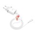 Сетевое зарядное устройство USB Hoco C12Q (18W, QС3.0, кабель Type-C) Белый Сетевое зарядное устройство USB Hoco C12Q (18W, QС3.0, кабель Type-C) Белый