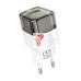 Сетевое зарядное устройство USB/Type-C Hoco C131A (30W, QC3.0, PD, 2 порта, прозрачный) Черный
