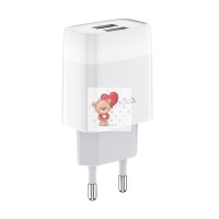 Сетевое зарядное устройство USB Hoco C73A (12W, 2 порта) Белый Сетевое зарядное устройство USB Hoco C73A (12W, 2 порта) Белый