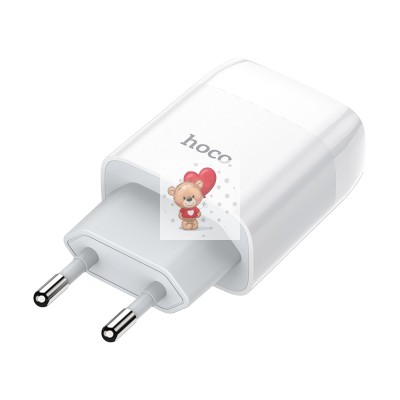 Сетевое зарядное устройство USB Hoco C73A (12W, 2 порта) Белый Сетевое зарядное устройство USB Hoco C73A (12W, 2 порта) Белый