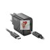 Сетевое зарядное устройство USB/Type-C Hoco CS23A (30W, QC3.0, PD, 2 порта, кабель Type-C-Type-C) Черный Сетевое зарядное устройство USB/Type-C Hoco CS23A (30W, QC3.0, PD, 2 порта, кабель Type-C-Type-C) Черный