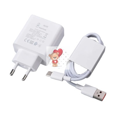 Сетевое зарядное устройство USB для Huawei SuperCharger (66W, QC3.0, кабель Type-C) Белый Сетевое зарядное устройство USB для Huawei SuperCharger (66W, QC3.0, кабель Type-C) Белый