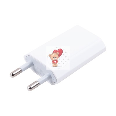 Сетевое зарядное устройство USB для Apple iPhone "Призма" (5W) (тех.упак.) Белый