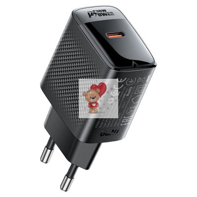 Сетевое зарядное устройство Type-C Acefast A102 (30W, PD, GaN) Черный Сетевое зарядное устройство Type-C Acefast A102 (30W, PD, GaN) Черный
