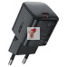 Сетевое зарядное устройство Type-C Acefast A117 (20W, PD, mini GaN) Черный