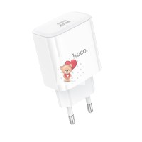 Сетевое зарядное устройство Type-C Hoco C76A Pro (30W, PD) Белый Сетевое зарядное устройство Type-C Hoco C76A Pro (30W, PD) Белый