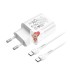 Сетевое зарядное устройство Type-C Hoco N22 (25W, PD, кабель Type-C-Type-C) Белый