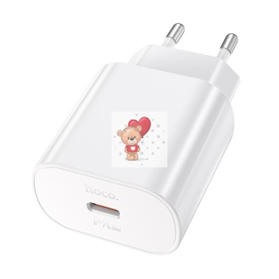 Сетевое зарядное устройство Type-C Hoco N22 (25W, PD) Белый
