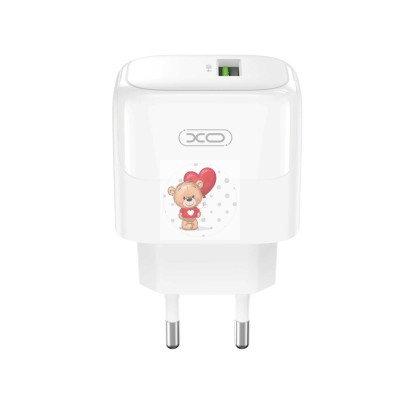 Сетевое зарядное устройство USB XO L135 (18W, QC3.0) Белый Сетевое зарядное устройство USB XO L135 (18W, QC3.0) Белый