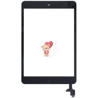 Тачскрин для Apple iPad mini в сборе с микросхемой (черный)/Apple iPad mini 2 Retina в сборе с микросхемой (черный) - OR