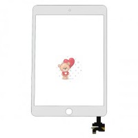 Тачскрин для Apple iPad mini 3 в сборе с микросхемой (белый) Тачскрин для Apple iPad mini 3 в сборе с микросхемой (белый)