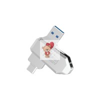 USB-флеш (USB 3.0 + Type-C) 32GB XO U50 Серебро USB-флеш (USB 3.0 + Type-C) 32GB XO U50 Серебро