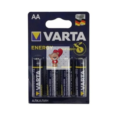 Батарейка AA LR6 Varta ENERGY 1.5V (4 шт. в блистере)