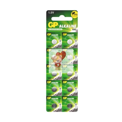 Батарейка AG3/LR736/LR41/392A/192 GP Alkaline 1.5V (10 шт. в блистере) Батарейка AG3/LR736/LR41/392A/192 GP Alkaline 1.5V (10 шт. в блистере)