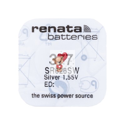 Батарейка 377/SR626SW Renata Silver 1.55V