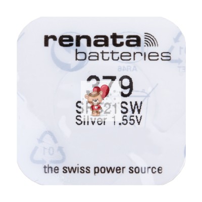 Батарейка 379/SR521SW/SR521/SR63/AG0 Renata Silver 1.55V