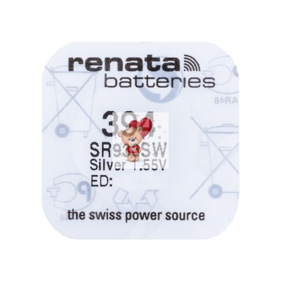 Батарейка 394/380/SR936SW/G9 Renata Silver 1.55V