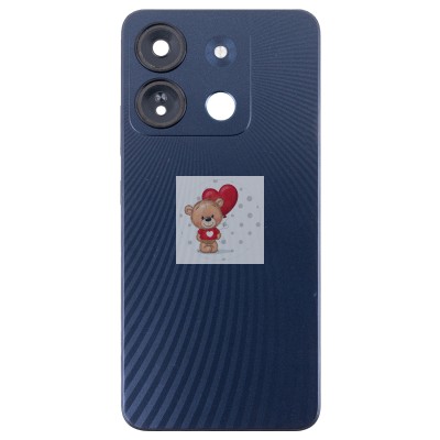 Задняя крышка для Infinix Smart 7 HD (черная)