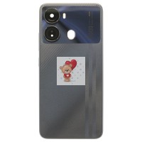 Задняя крышка для Itel P40 (P662LN) Черный - Премиум Задняя крышка для Itel P40 (P662LN) Черный - Премиум