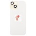 Задняя крышка для Apple iPhone 15 в сборе со стеклом камеры (желтая) (стекло, логотип) - Премиум