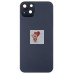 Задняя крышка для Apple iPhone 15 Plus в сборе со стеклом камеры (черная) (стекло, логотип) - Премиум