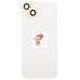 Задняя крышка для Apple iPhone 15 Plus в сборе со стеклом камеры (желтая) (стекло, логотип) - Премиум