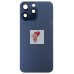 Задняя крышка для Apple iPhone 15 Pro Max в сборе со стеклом камеры (синяя) (стекло, логотип) - Премиум