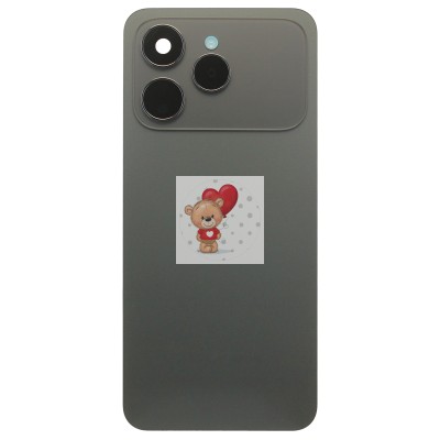 Задняя крышка для Tecno Spark 40 4G (KM5n) Черный - Премиум