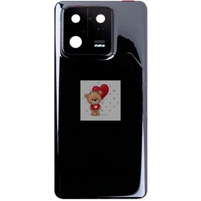 Задняя крышка для Xiaomi 13 Pro (черная) - Премиум