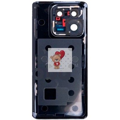 Задняя крышка для Xiaomi 13 Pro (черная) - Премиум