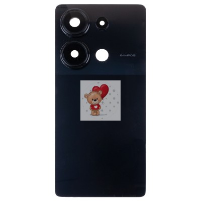 Задняя крышка для Xiaomi Poco M6 Pro 4G (2312FPCA6G) Черный - Премиум